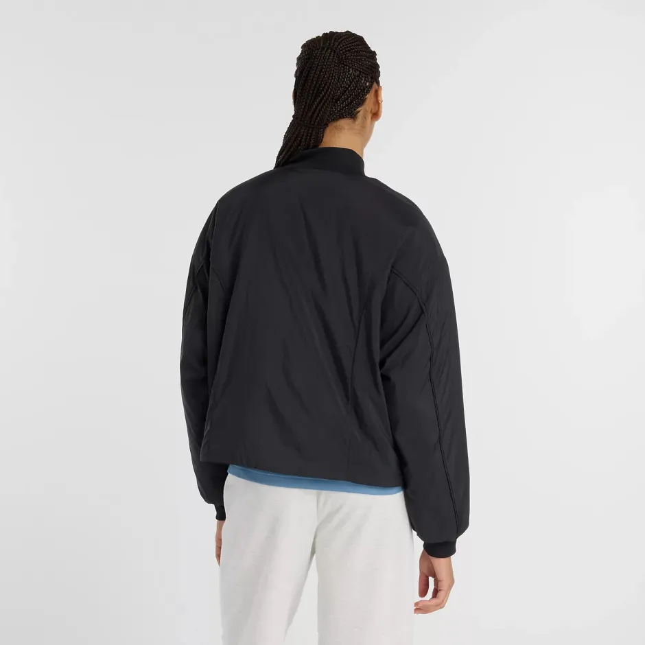 naisten takki, Linear Heritage Woven Bomber Jacket>New Balance New