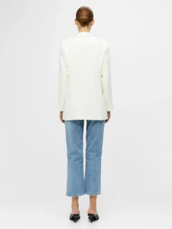 Naisten Bleiseri OBJSIGRID LS BLAZER NOOS Luonnonvalkoinen>Object Best