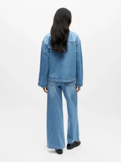 naisten farkkutakki OBJROSIE RE L/S Overshirt,>Object Clearance