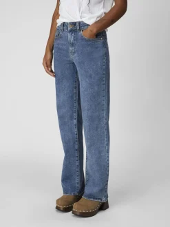 Naisten Farkut, OBJMARINA MW DENIM JEANS NOOS Indigo>Object Hot