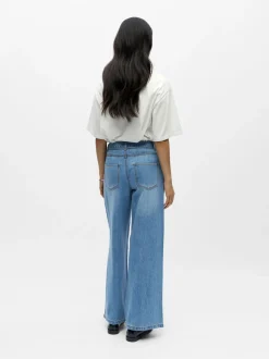 naisten farkut OBJROSIE MW WIDE Jeans,>Object Outlet