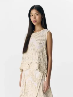 naisten hihaton, OBJPRIMA RE S/L KNIT TOP CC2 SS>Object Sale