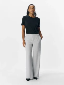 Naisten Housut OBJLISA WIDE PANT NOOS><noscript><img width=