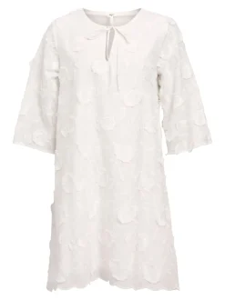 naisten mekko, K-OBJMINAN RE 3/4 O-NECK SHORT DRESS><noscript><img width=