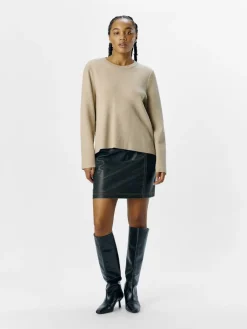 naisten neule, OBJREYNARD SQUARE SLEEVE O-NECK>Object Sale