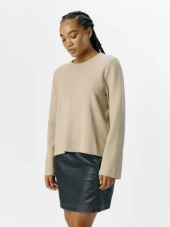 naisten neule, OBJREYNARD SQUARE SLEEVE O-NECK><noscript><img width=