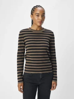 Naisten Neule, OBJESTER SLI L/S KNIT PULLOVER NOOS>Object Outlet