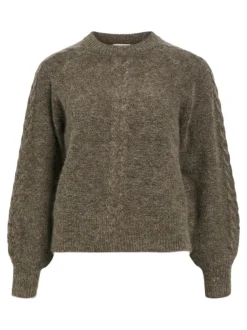 Naisten Neule, OBJNETE LO KNIT PULLOVER NOOS>Object Hot