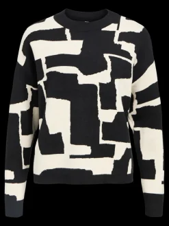 Naisten Neule, OBJRAY LO L/S KNIT PULLOVER AOP NOOS>Object Best