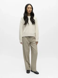 naisten neulepusero Objsima L/S Lo Knit Pullover Noos,><noscript><img width=