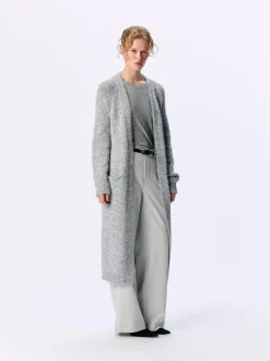 naisten neuletakki, OBJMILU LS LO LONG KNIT CARDIGAN><noscript><img width=