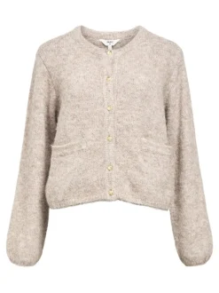 naisten neuletakki, OBJSAGGIA RE L/S KNIT CARDIGAN>Object