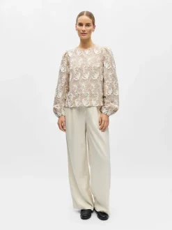 naisten pusero OBJMYA RE L/S Top,><noscript><img width=