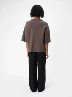 naisten pusero, OBJREYNARD 2/4 KNIT PULLOVER>Object Best