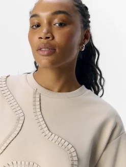 naisten pusero, OBJLIV RE 3/4 SWEATSHIRT CC2 SS><noscript><img width=