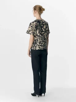 naisten toppi, OBJKARINA S/S RE V-NECK TOP>Object New