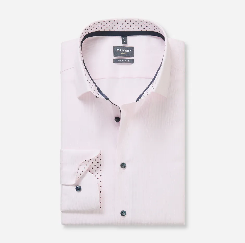 kauluspaidat Luxor Modern Fit Striped Contrast Print,>Olymp