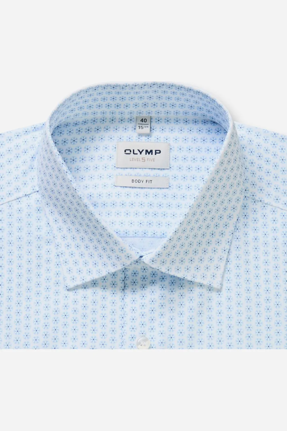 kauluspaita +Hiha Level 5 Body Fit Microprint,>Olymp Clearance