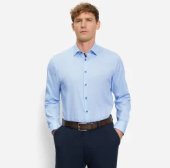 kauluspaita Level 5 Body Fit Contrast Trim Floral,>Olymp Outlet