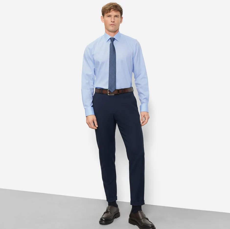 kauluspaita Level 5 Body Fit Contrast Trim Floral,>Olymp Outlet