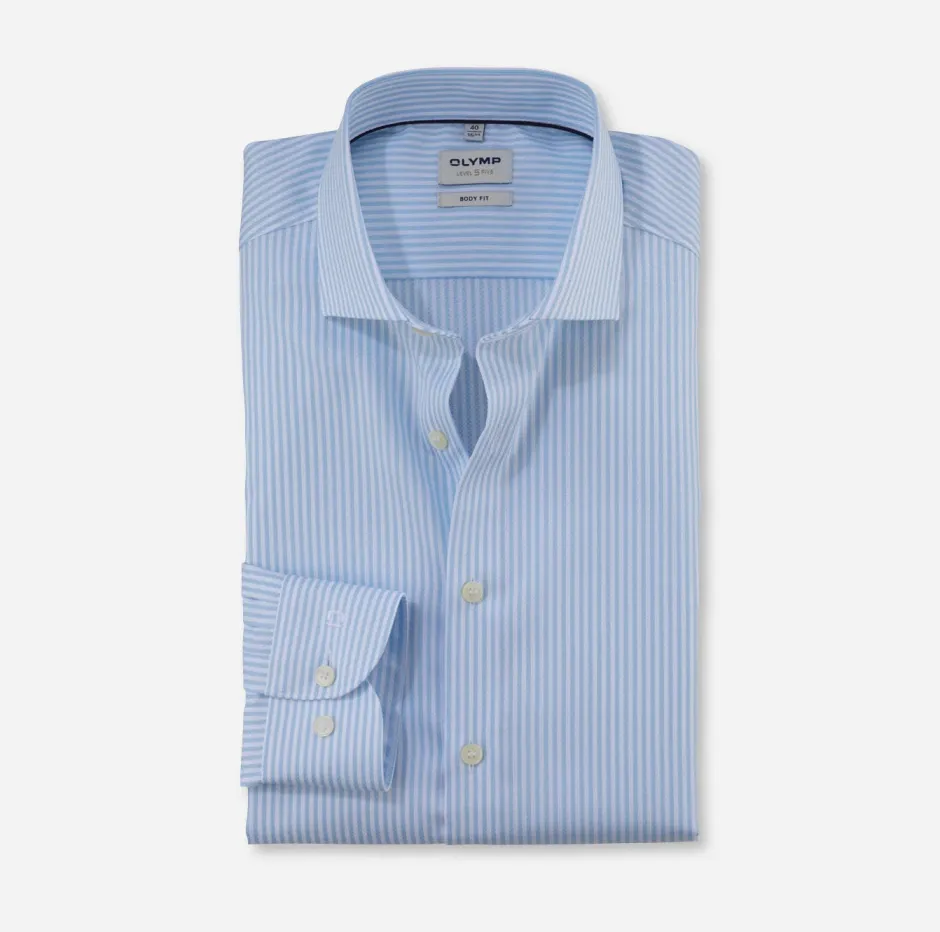 kauluspaita Level 5 Body Fit Stiped,>Olymp Sale