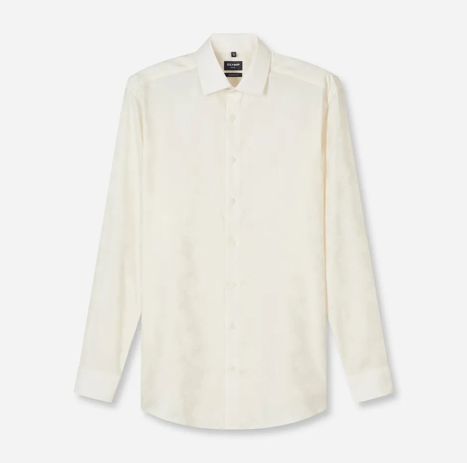 kauluspaita Luxor jacquard Offwhite,>Olymp New