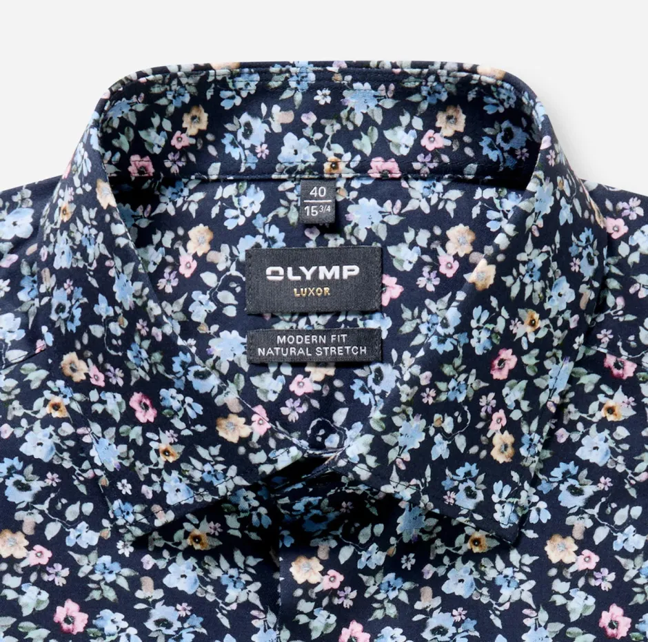 kauluspaita Luxor Modern Fit Floral Print,>Olymp Sale