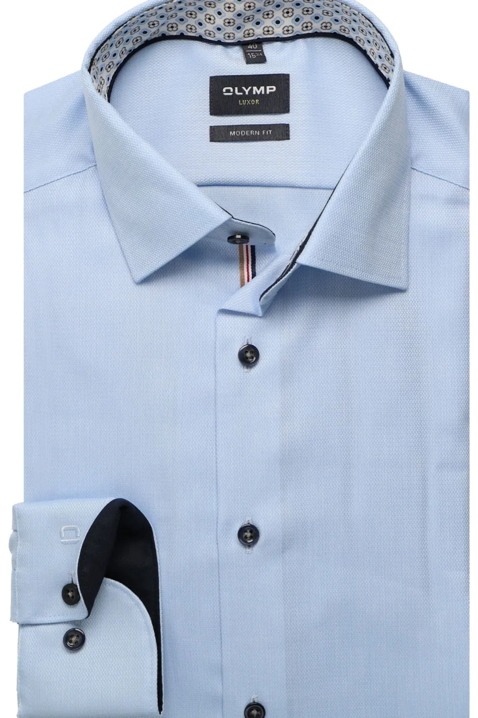 kauluspaita Luxor Modern Fit Contrast Print,>Olymp