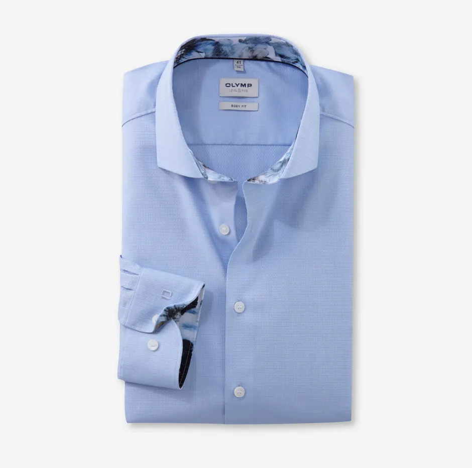 level five kauluspaita, body fit +hiha>Olymp