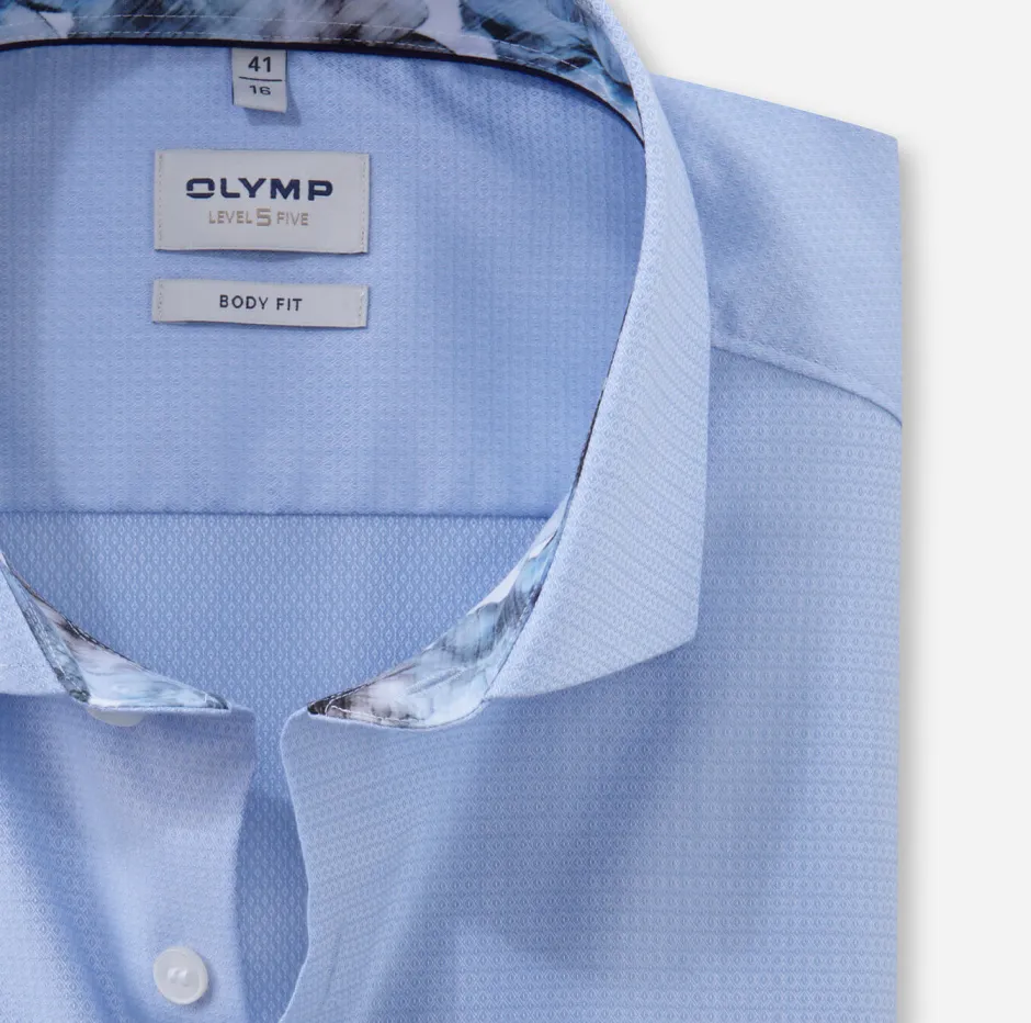 level five kauluspaita, body fit +hiha>Olymp