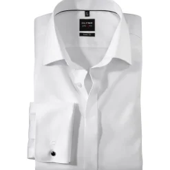 Level Five Miesten Juhlava Kauluspaita, Body Fit Tuplamansetti>Olymp Hot