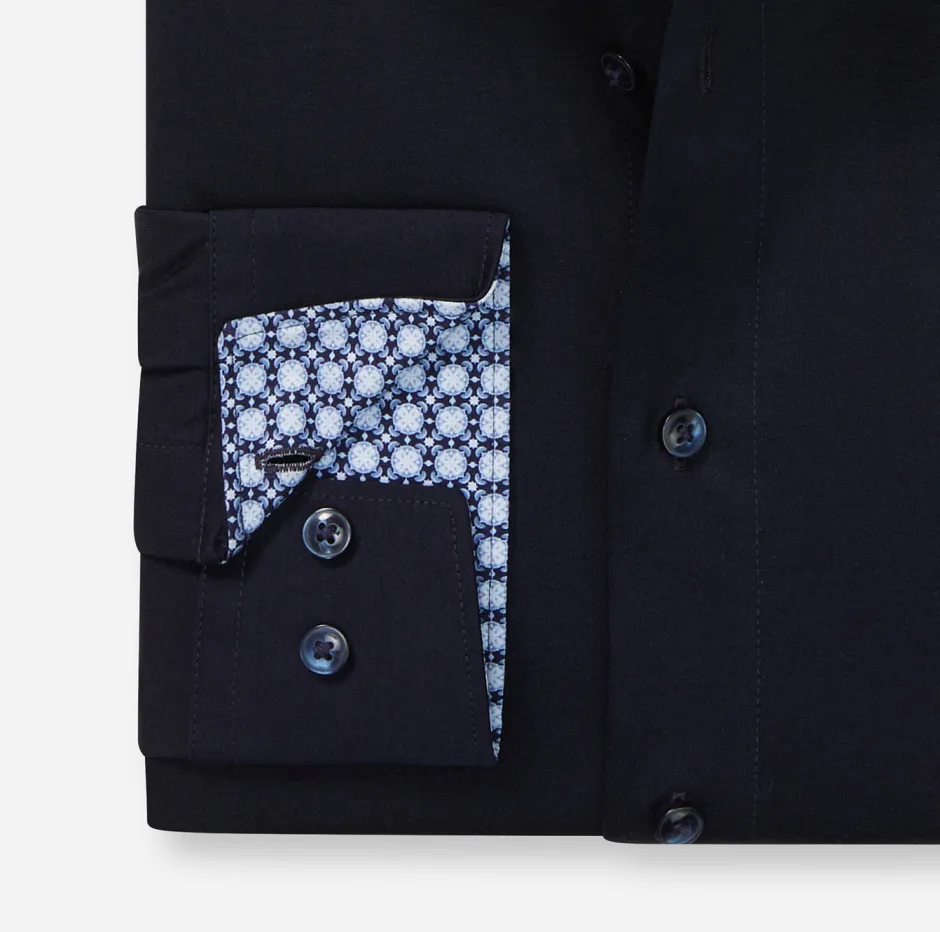 miesten kauluspaita, 095 24/7 - LUXOR MODERN FIT JERSEY>Olymp New