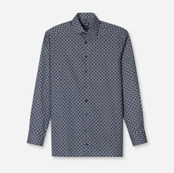 miesten kauluspaita, 042 LUXOR MODERN FIT MICRO PRINT><noscript><img width=