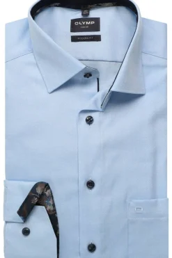 miesten kauluspaita, 042 LUXOR MODERN FIT CONTRAST WOVEN>Olymp Discount