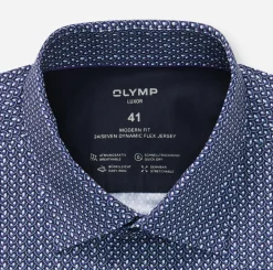 miesten kauluspaita 042 LUXOR MODERN FIT JERSEY,>Olymp Clearance