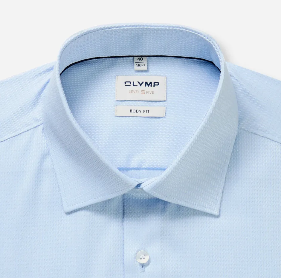 miesten kauluspaita Level 5 Body Fit Stretch Easy Iron,>Olymp Best