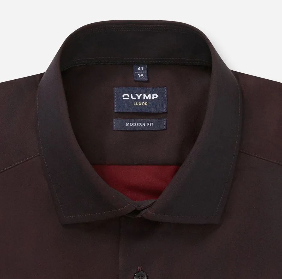 miesten kauluspaita 042 LUXOR MODERN FIT SATIN,>Olymp Best