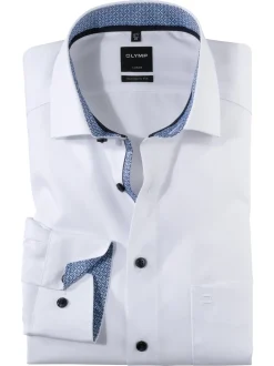 Miesten Pitkähihainen Kauluspaita 0743-64-00 NOS>Olymp New