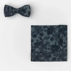 rusetti, POCKET SQUARE AND BOWTIE SET JAQCUARD>Olymp