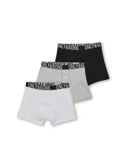 bokserit, OSJFITZ BOLD LOGO BOXER 3PK Ei Värikoodia>Only and Sons Junior Sale
