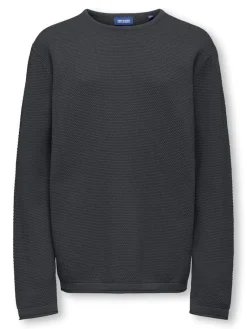 lasten neule, OSJPANTER REG CREW KNIT NOOS>Only and Sons Junior Clearance