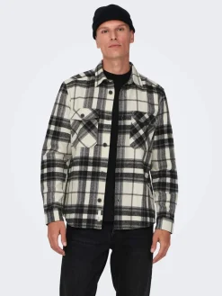 kauluspaita, ONSMILO OVR CHECK LS SHIRT>Only and Sons Sale