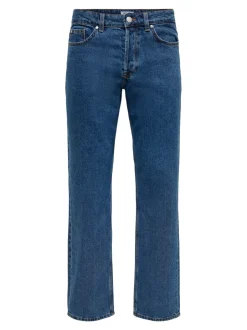 miesten farkut, EDGE BLUE 3813 STRAIGHT FIT Indigo>Only and Sons Online