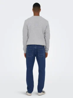 miesten farkut, EDGE BLUE 3813 STRAIGHT FIT Indigo><noscript><img width=