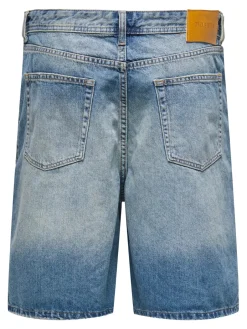 miesten farkkushortsit, FADE MID BLUE SHORTS><noscript><img width=