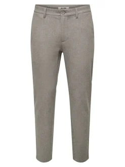 miesten housut, MARK SLIM BRUSHED PIQUE PANTS>Only and Sons