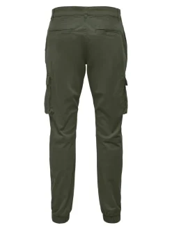 miesten housut, ONSCAM STAGE CARGO CUFF Armeijanvihreä><noscript><img width=