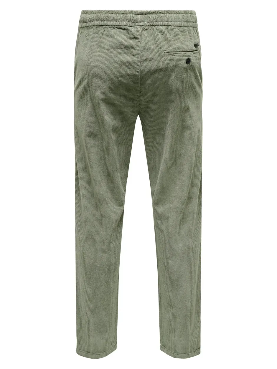 Miesten Housut, LINUS TAP CORDYROY PANT NOS>Only and Sons Hot