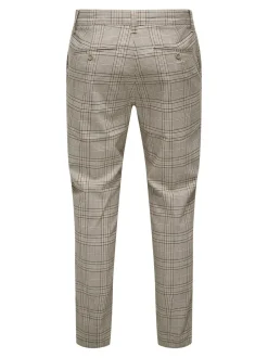 miesten housut, ONSMARK SLIM CHECK 020935PANT>Only and Sons New