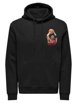 miesten huppari, JORDAN REG HOODIE>Only and Sons Clearance